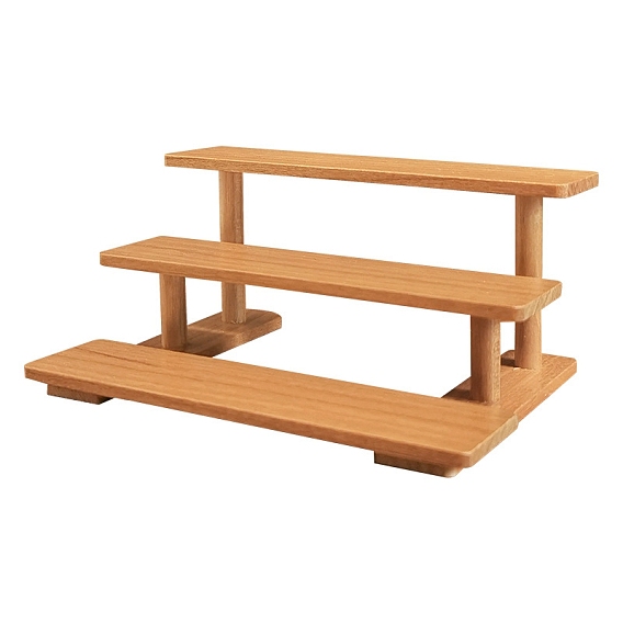 Мини-деревянная подставка для цветочных горшков, для аксессуаров для кукольного домика