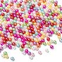 No Hole ABS Plastic Imitation Pearl Round Beads, Dyed, 4mm, about 5000pcs/bag
