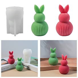 Силиконовые формы для кроликов, формы для свечей, формы для литья гипсовой смолы