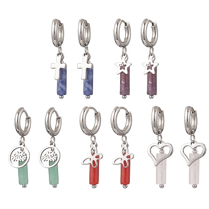 304 серьги-кольца из нержавеющей стали с драгоценными камнями, С 201 результатами из нержавеющей стали, цвет нержавеющей стали