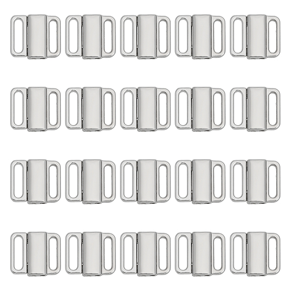 20 наборы зажимов для бикини из сплава, запасная часть застежки бюстгальтера, нижнее белье с застежкой спереди