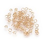 Brass Open Jump Rings, Long-Lasting Plated