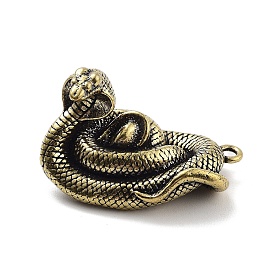 Tibetan Style Brass Pendants, Snake