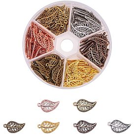 Tibetan Style Alloy Pendants, Leaf