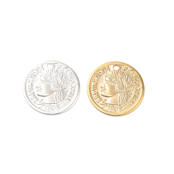 Латунь прелести, плоский, круглый и человеческий шарм, без кадмия и без свинца