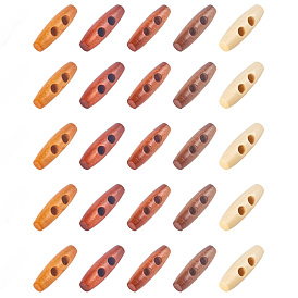 Натуральные деревянные пуговицы, кнопки переключения рупора, 2-луночное, для пошива аксессуаров