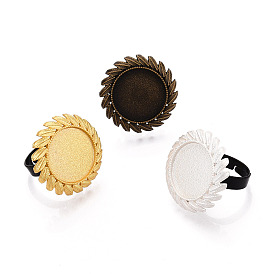 Основание-кольцо из сплава и железа с вращающимся подносом, изготовление колец с цветочной подкладкой для снятия тревожности