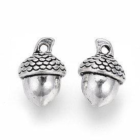 Сплавочные подвески тибетского стиля, желудь, без кадмия и без свинца