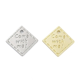 Стойки подвески обшивки сплава, квадрат со словом пойдем со мной, без свинца, без никеля и без кадмия