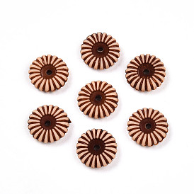 Непрозрачные акриловые бусины, плоско-круглые