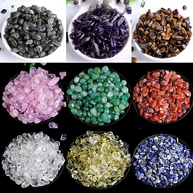 Natural & Synthetic Gemstone Chips Stone, Reiki Healing Stone for Home Fish Turtle Tank Decorations