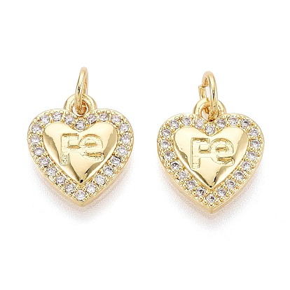 Латунные микропаве прозрачные подвески с фианитом, сердце с феей, талисманы веры