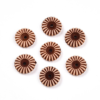 Непрозрачные акриловые бусины, плоско-круглые