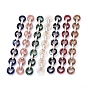 Transparent Acrylic Handmade Cable Chain, Flat Oval