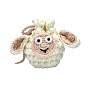 Small sheep wool thread bag diy hand-woven bag children's Messenger small bag hand crochet knitting bag winter Messenger bag