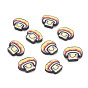 Autumn Theme Handmade Polymer Clay Cabochons, Polymer Clay Slices for Resin Crafts & DIY Projects, Mushroom