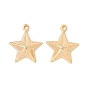 PVD Vacuum Plating 304 Stainless Steel Pendants, Star