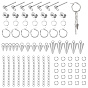 DIY Spike/Cone Drop Earring Making Kit, Including 304 Stainless Steel Pendants & Hoop Earrings & Ball Stud Earring Post & Jump Ring & Ear Nuts & End Chain