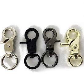 Zinc Alloy Swivel Lobster Claw Clasps, for Bag Making