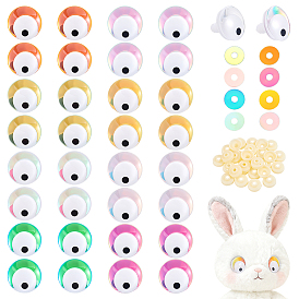 Kits para hacer ojos de muñeca, con ojo de seguridad PP, almohadillas y juntas
