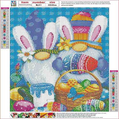 DIY 5D Easter Theme Pattern Diamond Painting Kits, Full Drill Diamond Paintings Kit Crafts for Beginners