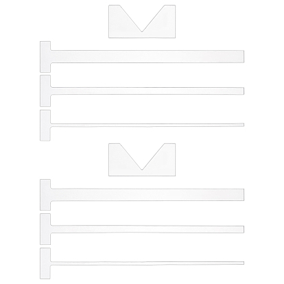 8шт. наборы акриловых измерительных инструментов, для самостоятельного переплета книг