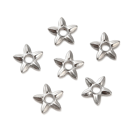 304 из нержавеющей стали разделительные бусины, цветок