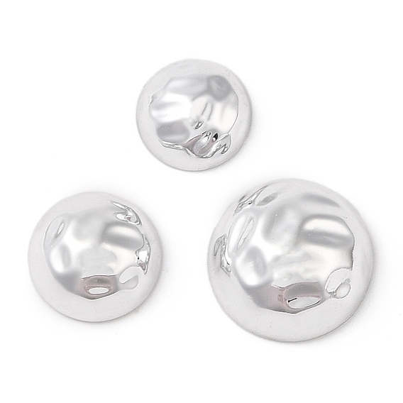 CCB Plastic Cabochons, Half Round