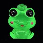 Украшения из светящейся смолы в виде лягушек, светится в темноте, украшения для рабочего стола в автомобиле или домашнем офисе