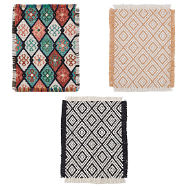 3 шт. 3 цветные полиэстеровые витринные украшения, прямоугольное мини-одеяло, аксессуары для украшения микроландшафта кукольного домика