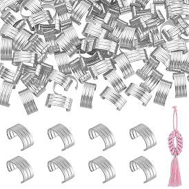 120шт. латунные складные обжимные концы, цилиндрический обжимной шнур, кожаная застежка-шнур