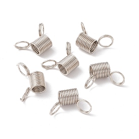 201 bouchons de perles en acier inoxydable, Mini pinces à ressort pour la fabrication de bijoux en perles