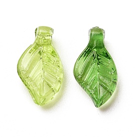 Transparent Acrylic Charms, for Earrings Accessories, Leaf Charms
