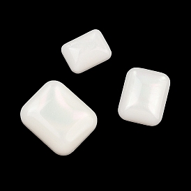 Opaque Resin Decoden Cabochons, Rectangle