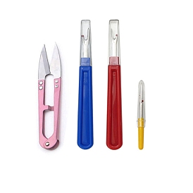 Наборы инструментов для шитья своими руками, включая вспарыватели стальных швов с ручкой, ножницы