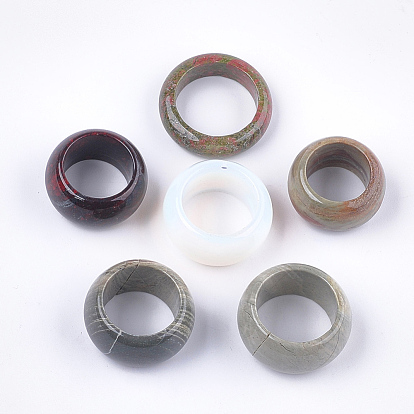 Gemstone Rings, Wide Band Rings