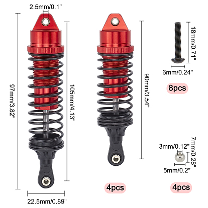Alloy Shock Absorber Tool, with Iron Screws
