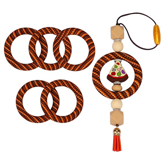 5 шт. кольцо из экологически чистого пищевого силикона фокусные бусины