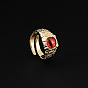 Vintage Devil Eye Copper Plated Gold Ring - Evil Eye Jewelry Accessory