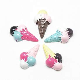 Cabuchones de resina, helado
