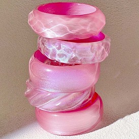 Браслеты из смолы для женщин, с блеском порошок