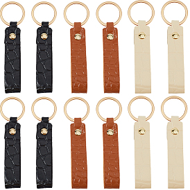 12шт 3 цвета брелок из искусственной кожи