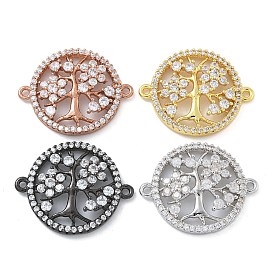 Стойка покрытие латунь прозрачный кубический цирконий плоский круглый с деревянное соединение подвески, долговечный, без кадмия и без свинца