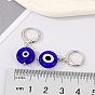 Vintage Resin Blue Eye Earrings with Turkish Evil Eye Charm - Exquisite European Style Ear Studs