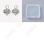 40Pcs Tibetan Style Alloy Pendants, Hollow Heart Charms with Tree