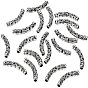 Tibetan Style Alloy Tube Beads, Hollow
