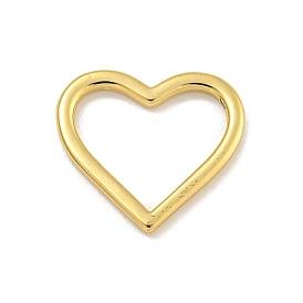 Heart Rack Plating Brass Pendants, Long-Lasting Plated