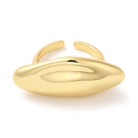 Латунное покрытие стойки, кольцо-манжета с открытым конским глазом для женщин, без свинца и без кадмия