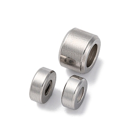 201 из нержавеющей стали бусы, с резиной внутри, ползунки, колонка, анти-тускнение