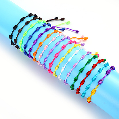 Браслеты из переплетенных бусин из нейлонового шнура, Браслеты из четок для пары друзей